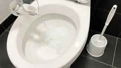 Meio copo — e a sanita fica como nova. Formas interessantes de limpar louças sanitárias antigas.