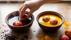 Ovos de Páscoa sem produtos químicos: este truque natural permite criar tons que não encontrará nas lojas.