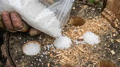 Não fica nenhum vestígio do tronco no jardim. Um método comprovado para os jardineiros.