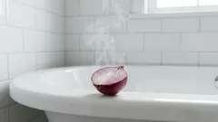 Por que é que as donas de casa experientes colocam uma cebola na casa de banho: aprenda este método natural de limpeza e proteção